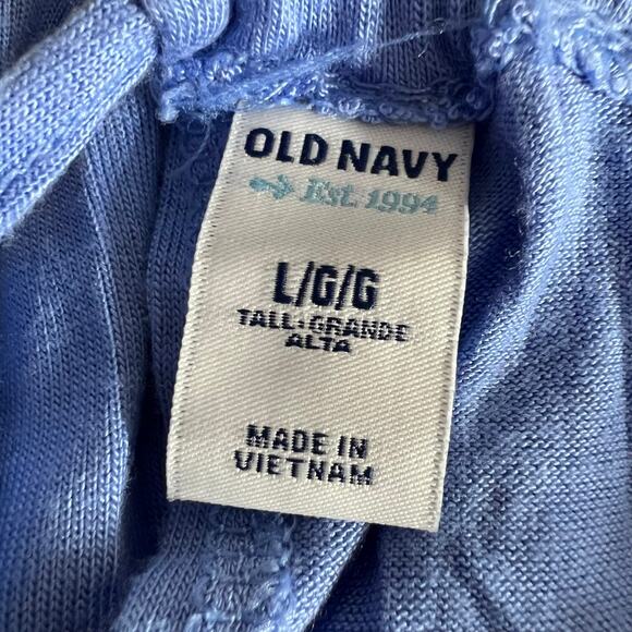 Old Navy Womens Blouson Dress Sleeveless Halter Top Knee Length Blue Large - Picture 8 of 10